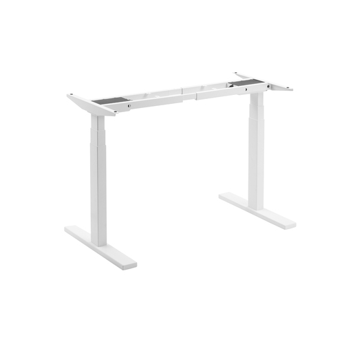 Brateck High Performance 3-Stage Dual Motor Sit-Stand Desk Frame White