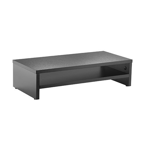 Brateck Particle Board 13'-32' Desktop Monitor Stand w/ Storage Black