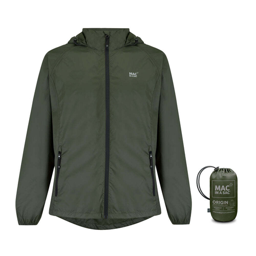 Mac In A Sac Unisex Adults Waterproof Jacket - Khaki - S