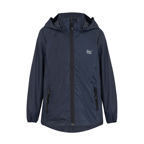 Mac In A Sac Packable Jacket Unisex Kids - Navy - 5-7yrs