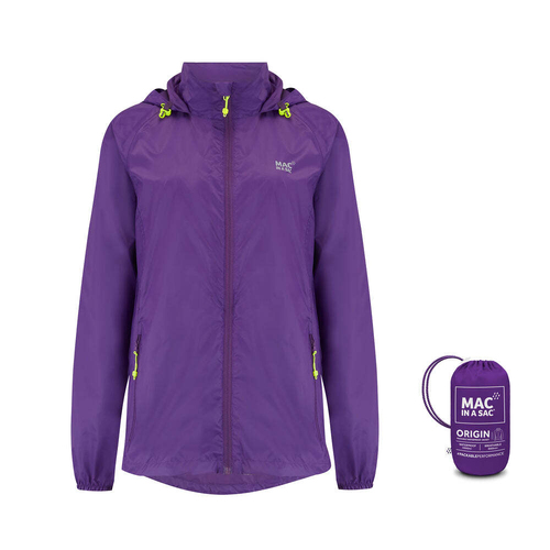 Mac In A Sac Unisex Adults Waterproof Jacket - Purple - M
