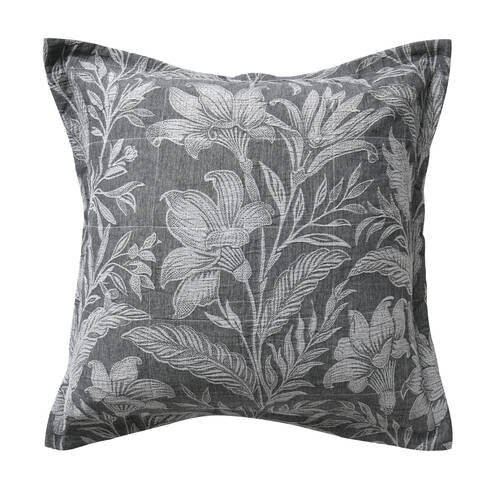 Bianca Maidstone Poly/Cotton European Square Pillowcase 65x65cm Grey
