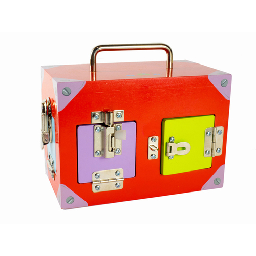 Mamagenius 20cm Lock Activity Box Solving Wooden Toy Kids 3y+