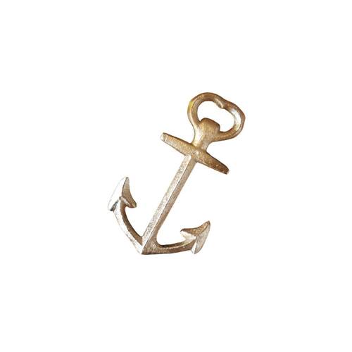 White Moose Anchor Metal Bottle Opener Home Decor 12x7x1cm Gold