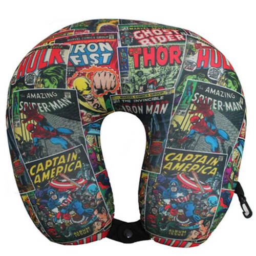 Marvel Comic Print Kids/Children Travel Neck Cushion 35x35cm