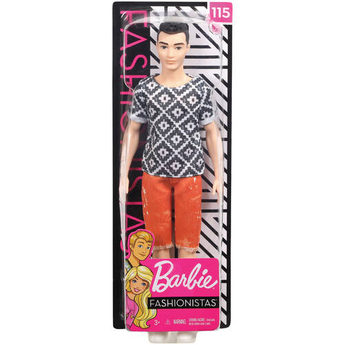 Mattel Barbie Fashionistas Ken Dolls Figure 30cm - Assorted 3y+