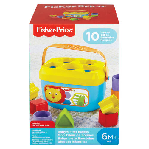 Mattel Fisher Price Baby's First Blocks Early Learning Toy 21x14cm 6m+