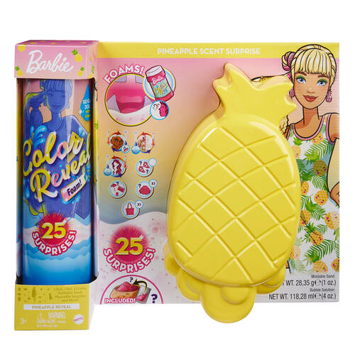 Mattel Barbie Colour Reveal Foam Doll Toy 32x16cm Kids - Assorted 3y+