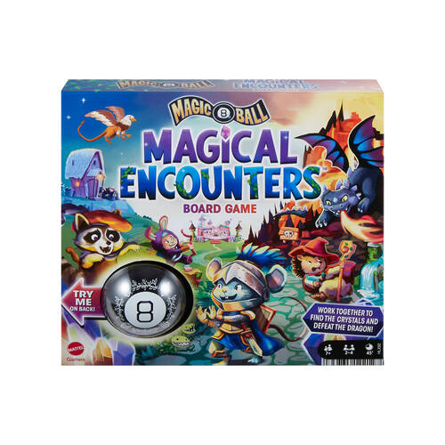 Mattel Magic 8 Ball Magical Encounters Board Game 25.4x25.4cm Kids 7y+