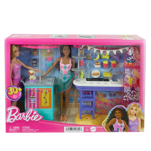 Mattel Barbie Beach Boardwalk Doll Playset 40x30cm Kids/Toddler 3y+