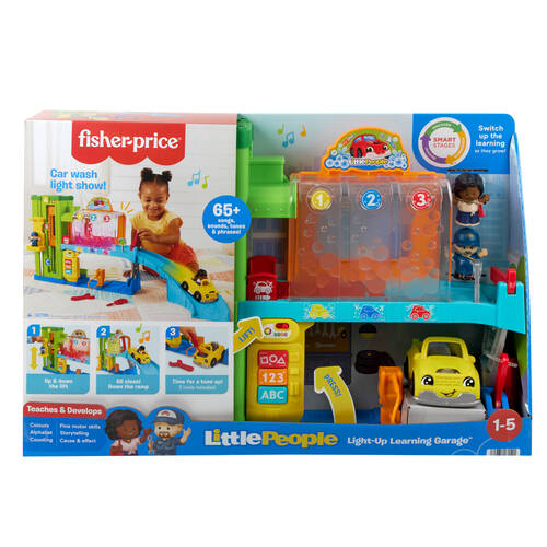 Mattel Fisher Price Little People Light-Up Garage Toy Kids 1y+