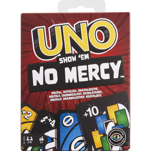 Mattel UNO Show'Em No Mercy Card Game 116x92cm Kids/Family 7y+