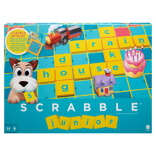Mattel Scrabble Junior Word-Building Educational Game 27x37cm Kids 5y+