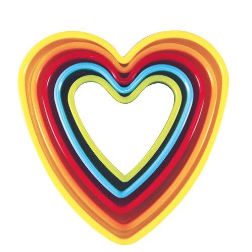 Avanti 5pc Heart Cookies Cutter