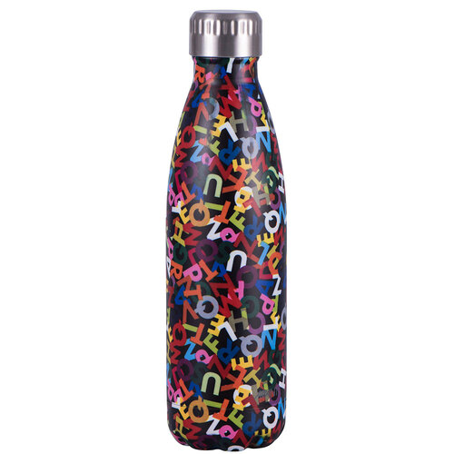 Fluid Vacuum Water Bottle 500ml - Alphabet
