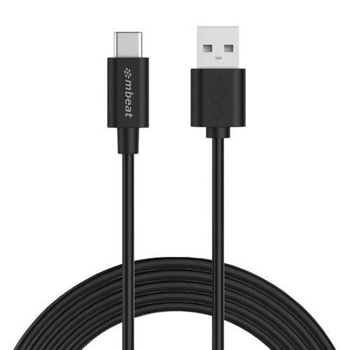 1m Prime 3A USB-C to USB-A 2.0 Charge and Sync Cable