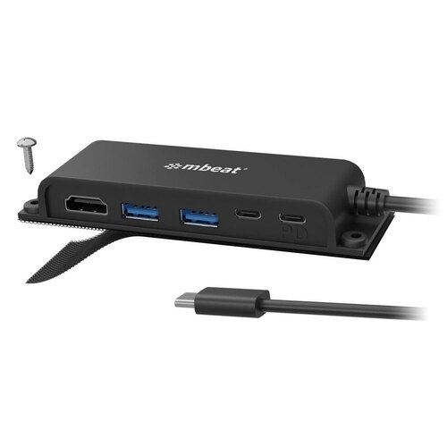mbeat Mountable 5-Port Usb-C Hub