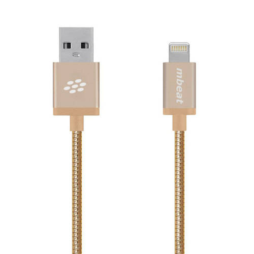mbeat ToughLink Metal Coiled Lightning Cable