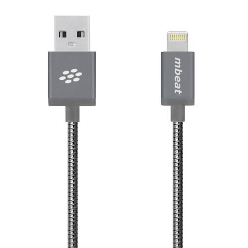 mbeat MFI ToughLink Metal Coiled Lightning Cable