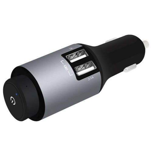 PowerTone Mini Bluetooth Earphone w/ Dual Port Car Charger