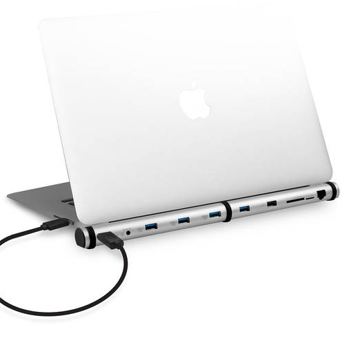 M-Sleek USB Port Docking Station Silver