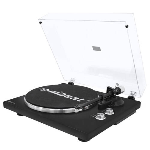 MBeat Bluetooth Turntable Player - Matte Black