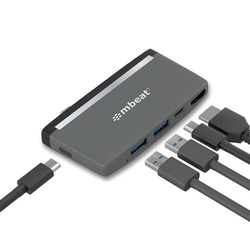 Mbeat Essential Pro USB-C Hub Grey