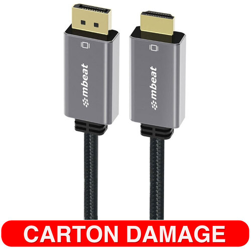Mbeat ToughLink 1.8m 4K DisplayPort To HDMI Cable