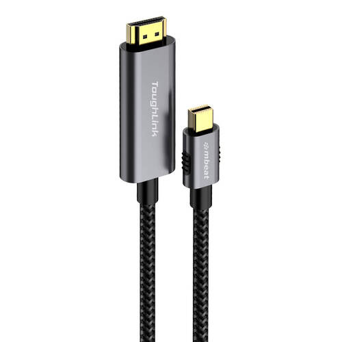 Mbeat ToughLink 1.8m Braided Mini DisplayPort to HDMI Cable - Space Grey