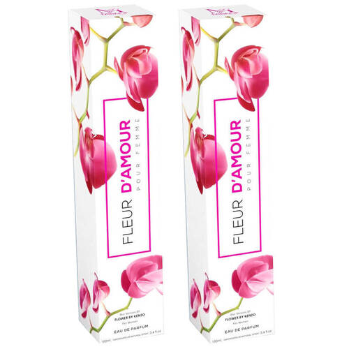 2PK Mirage Diamond Collection Fleur D’Amour  EDP Spray For Women 100ml Ladies