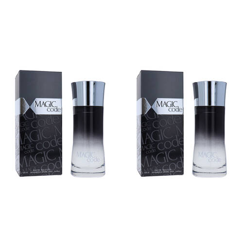 2PK Mirage Magic Code EDT Eau De Toilette Fragrance Perfume Spray For Men 100ml
