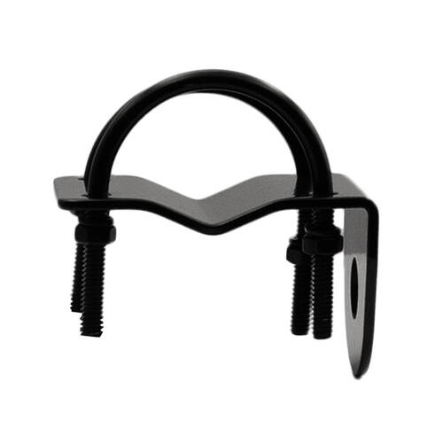 GME Stainless Steel Right Angle Bull Bar Antenna Mounting Bracket 3mm Black