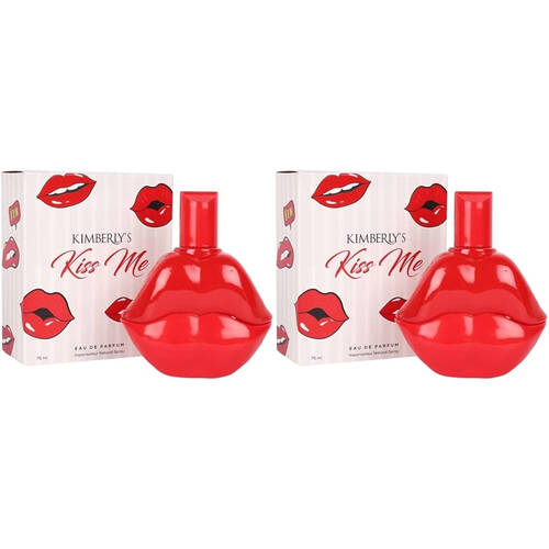 2PK Mirage Kimberly Kiss Me Eau de Parfum EDP Spray Scent Fragrance For Women 75ml