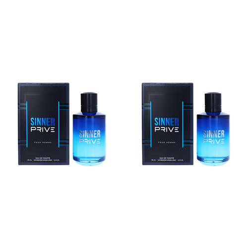 2PK Mirage Sinner Prive EDT Eau De Toilette Fragrance Perfume Spray For Men 100ml