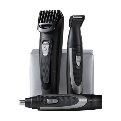 Remington The Works Beard Trimmer Kit Hair Clippers Body Length Settings Black