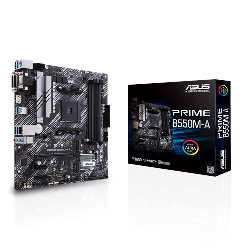 Asus AMD B550 Prime Motherboard B550M-A Ryzen AM4 mATX/Dual M.2