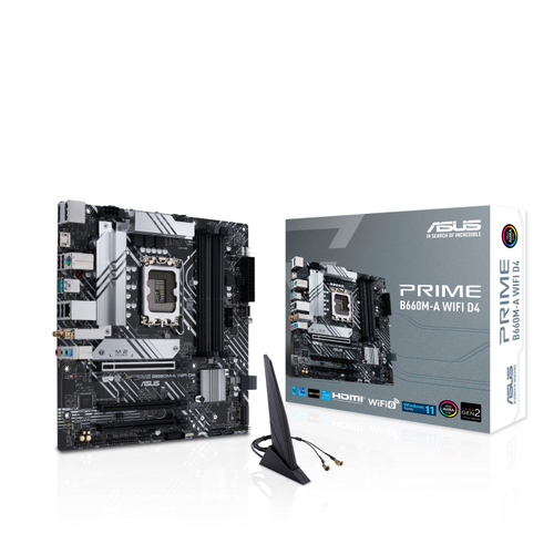 Asus Prime B660M-A WiFi D4 12th Gen Intel LGA 1700 mATX Motherboard PCIe4.0