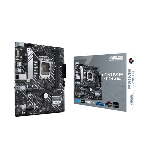 Asus Prime H610M-A D4 Intel LGA 1700 mATX Motherboard DDR4/64GB
