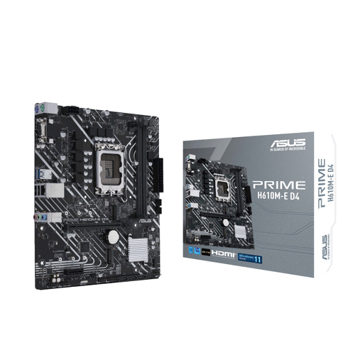 Asus Prime H610M-E D4 Intel LGA 1700 mATX Motherboard DDR4 PCIe/Dual M.2