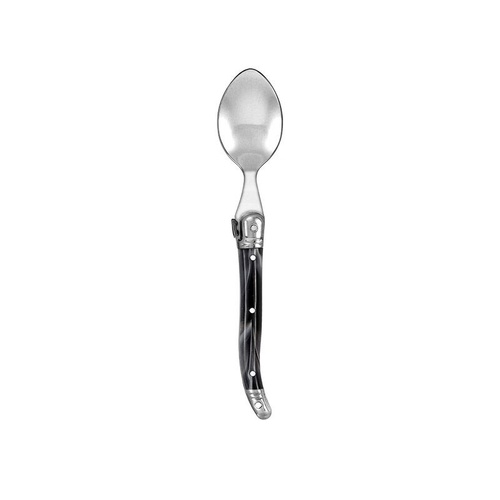 12pc Laguiole Etiquette 15.5cm Stainless Steel Teaspoon - Marble Black