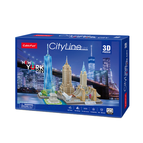 123pc CubicFun City Line New York City 3D Puzzle Toy 3y+