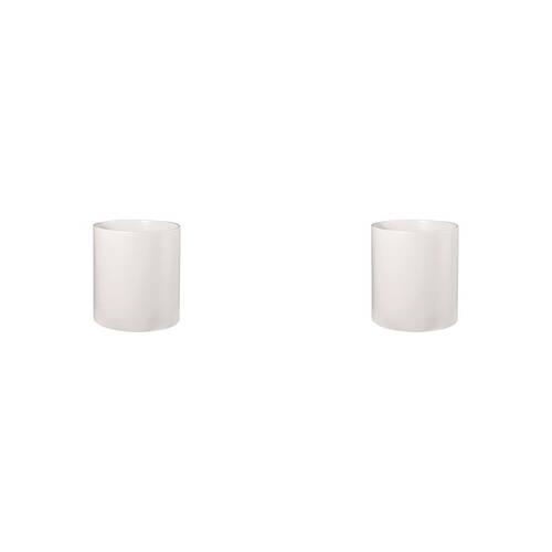 2PK Blomus Tealight Candle Holder Replacement Glass Decor Cylinder White