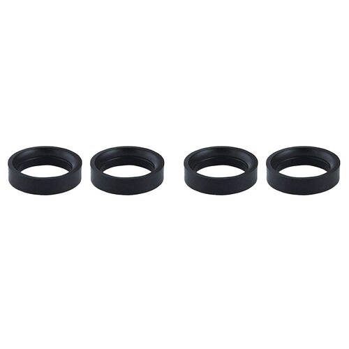 2x 2pc Blomus Bola Outdoor Garden Globe Metal Stand Holder Ring Set Black