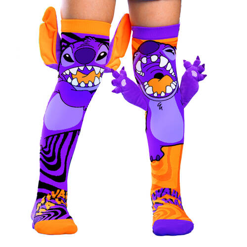 Madmia Stitchzilla Halloween Novelty Knee High 3D Socks Toddler 3-5y