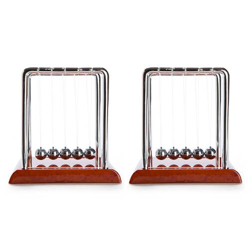 2PK MDI Balance Ball w/ Wooden Brown Base Desk Accessory Decor Medium