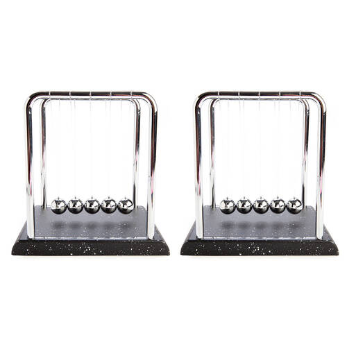 2PK MDI Balance Ball w/ Black Marble Base Desk Accessory Decor Large