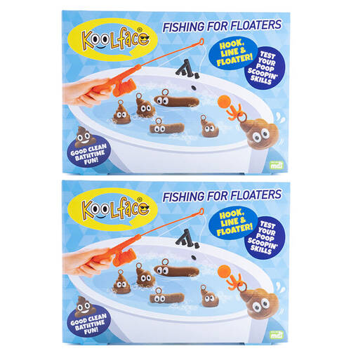 2PK Koolface Fishing For Floaters Kids Bath Time Toy Set 3y+