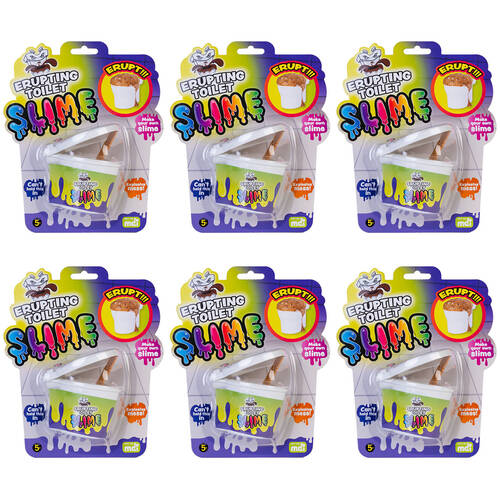 6PK MDI Erupt Slime Toilet Educational Experiment Kids Toy Kit 5y+