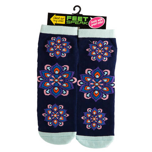 Feet Speak Mandala Women's Casual Crew Socks One-Size