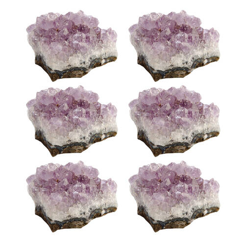 6PK Wishstone Gemstone Purple Amethyst Wellness Stone Purple